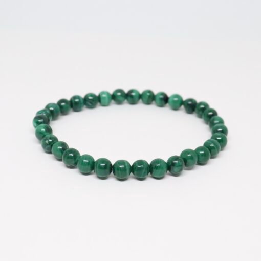 Bracelet boule 6mm - Malachite