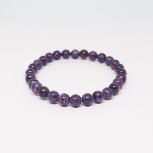 Bracelet boule 6mm - Lépidolite