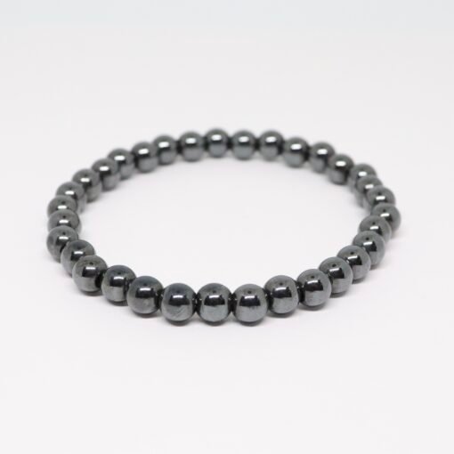 Bracelet boule 6mm - Hématite