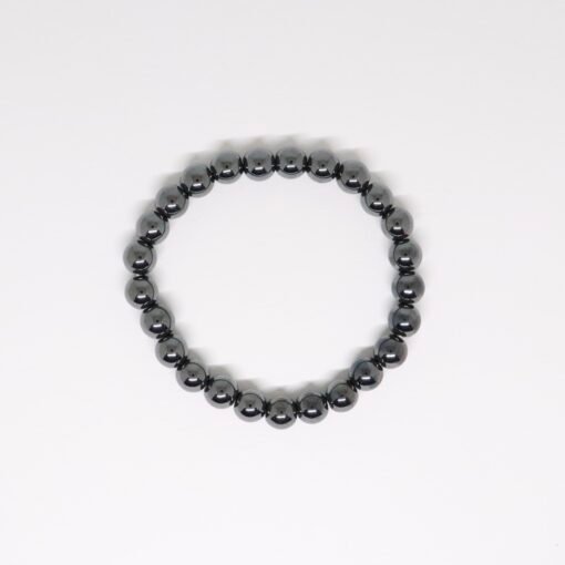 Bracelet boule 6mm - Hématite – Image 2