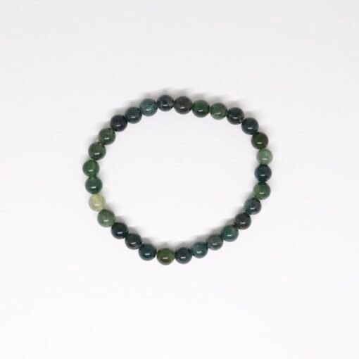 Bracelet boule 8mm - Agate mousse – Image 2