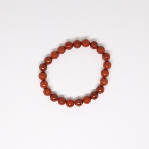 Bracelet boule 8mm - Jaspe rouge – Image 2