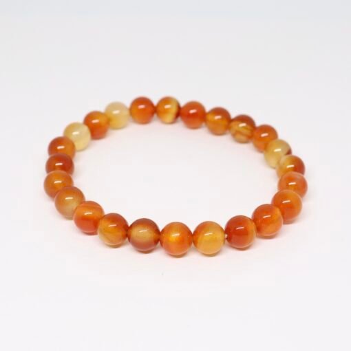 Bracelet boule 8mm - Cornaline