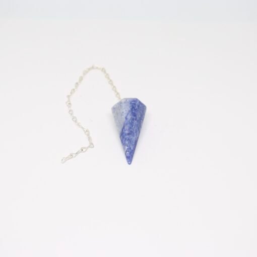 Pendule à facettes de Quartz Bleu – Image 2
