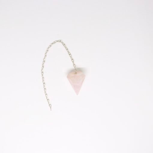 Pendule à facettes de Quartz Rose – Image 2