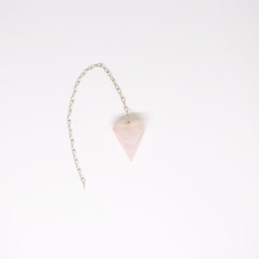 Pendule à facettes de Quartz Rose
