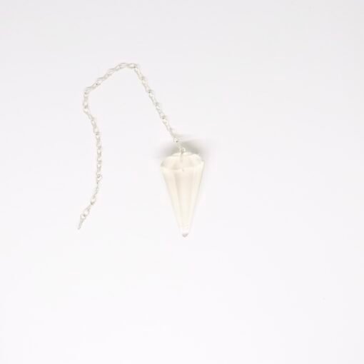 Pendule à facettes de Quartz Blanc