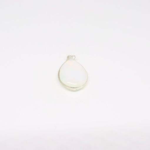 Pendentif goutte d'opaline - Plaqué argent – Image 2