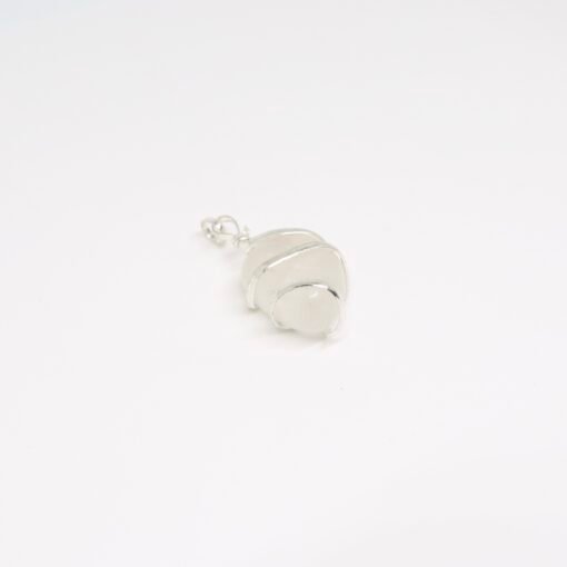 Pendentif spirale Quartz blanc - Plaqué argent – Image 2