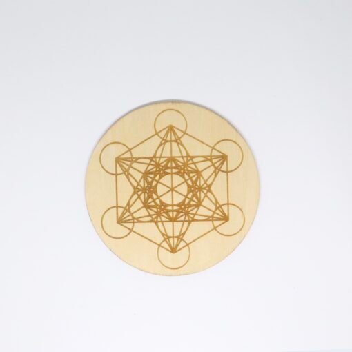 Plaque en bois - Metatron gravée – Image 2