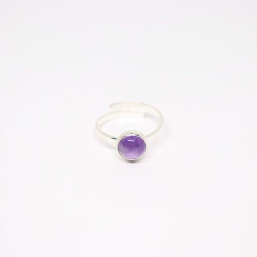 Ensemble Améthyste rond - argent 925 – Image 2