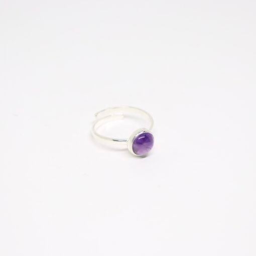 Ensemble Améthyste rond - argent 925 – Image 3